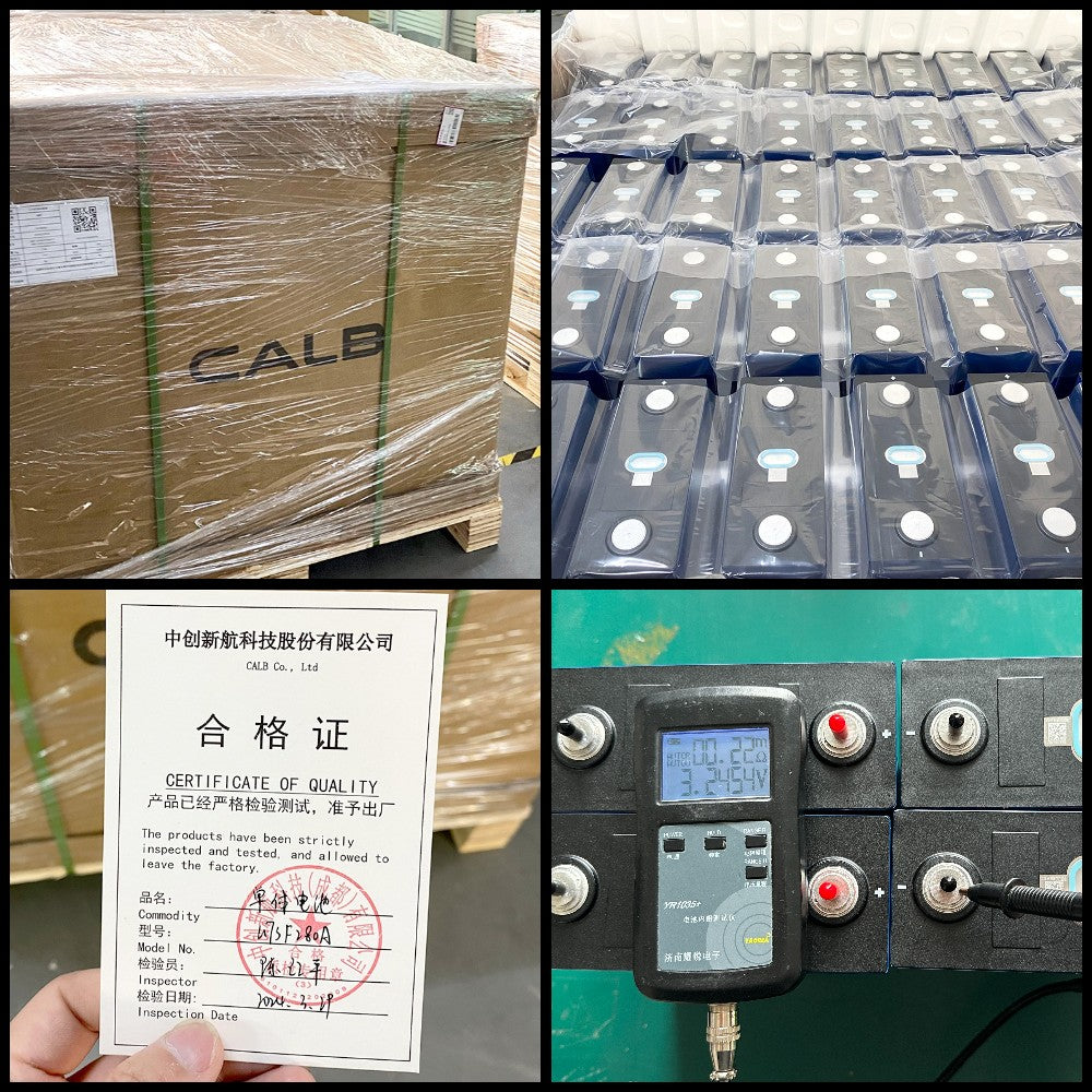 LiFePO4 CALB 3.2V 280Ah Grade A Battery Cell 9000+Cycle life Rechargeable For Solar Energy System Boat Power Supply