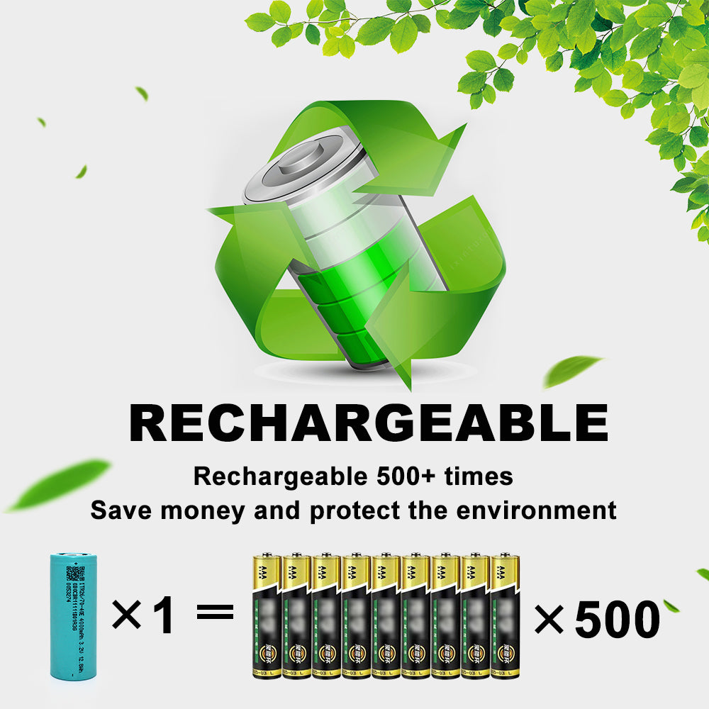 26700 3.2V 4000mAh Lifepo4 Rechargeable Battery  For DIY 12V Battery Pack Flashlight  Golf Carts Home Appliances