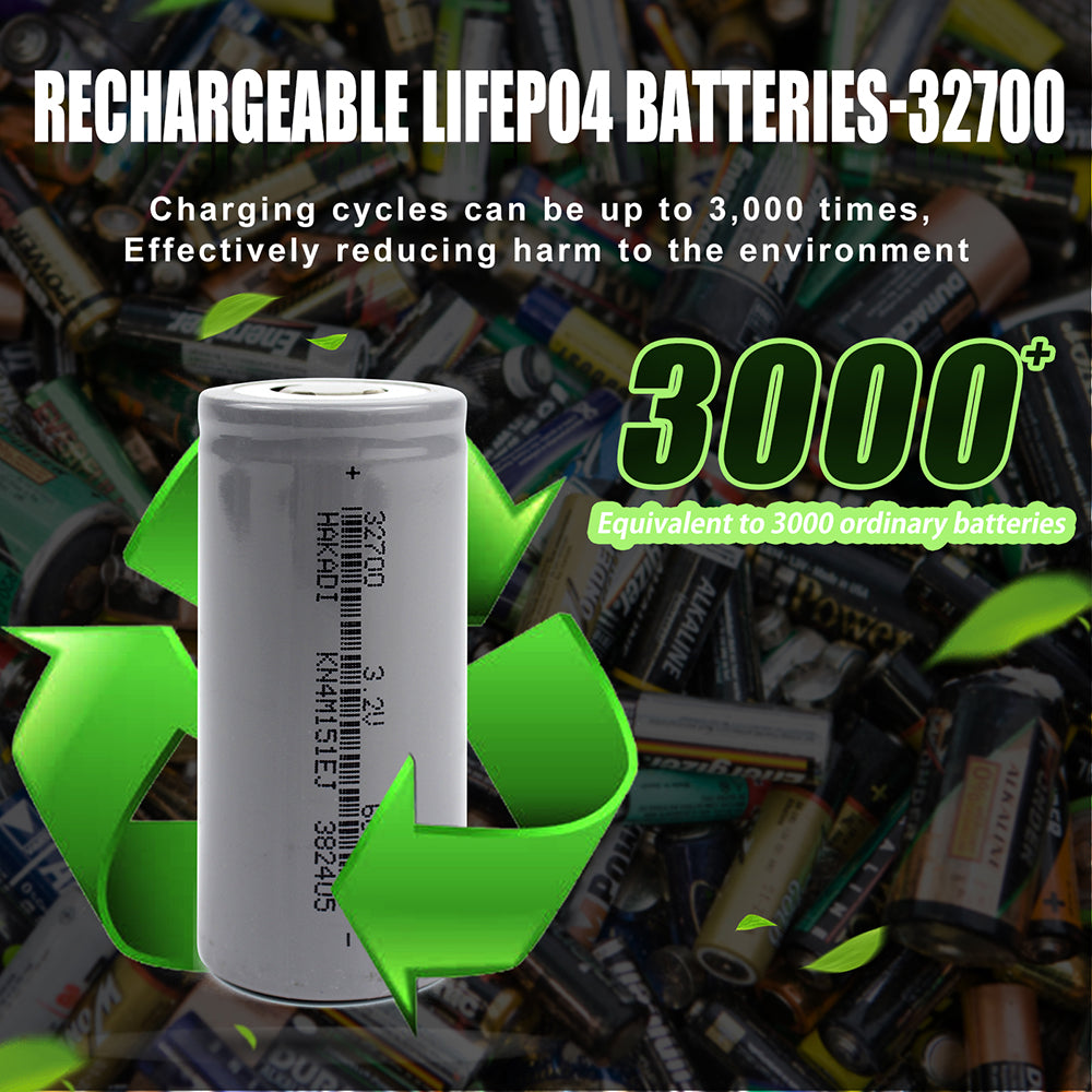 Free shipping 32700 Lifepo4 battery 3.2V 6000mAh Rechargeable LFP Deep Cycle Battery Cell For Power bank, microphone