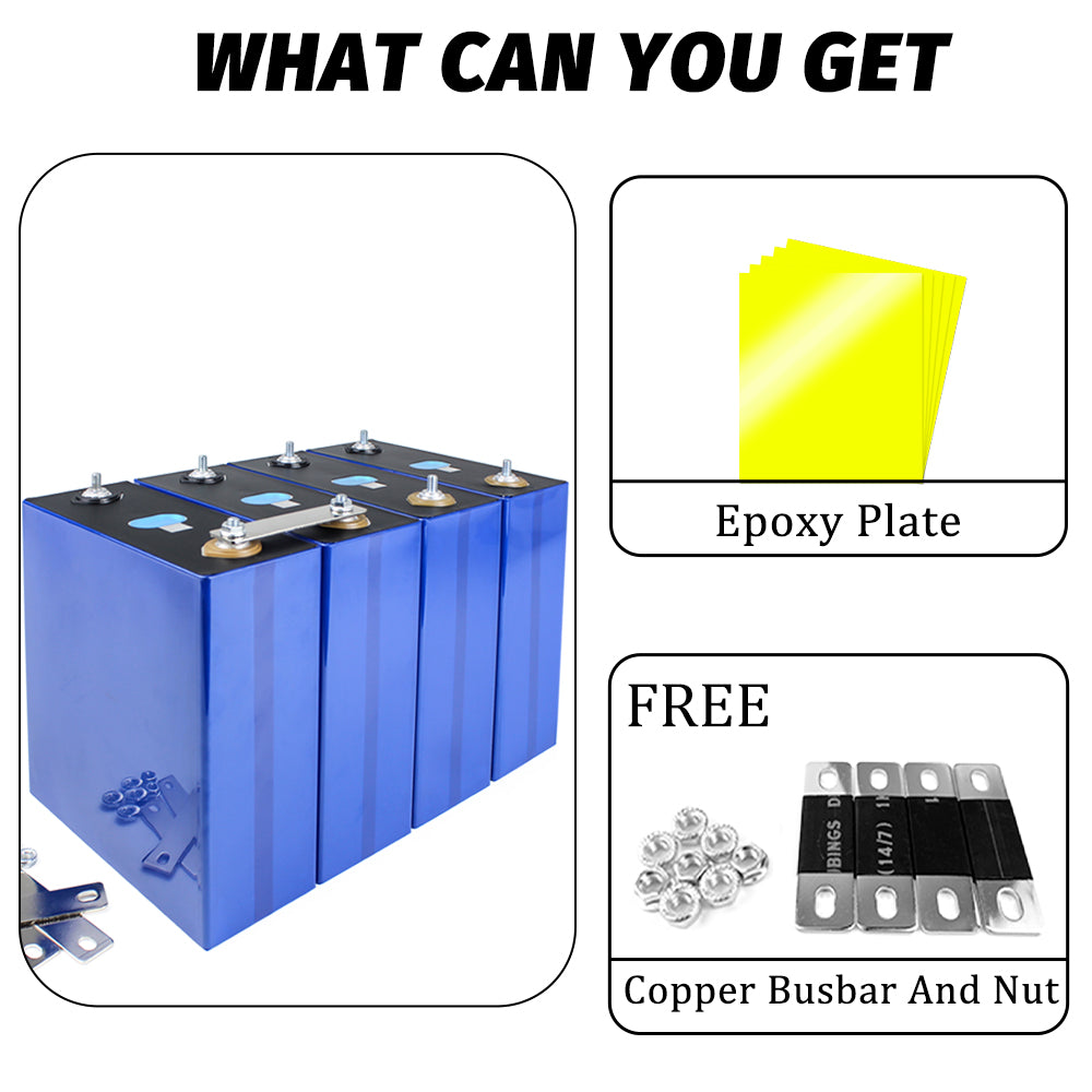 USA STOCK ! Grade A Lifepo4 EVE LF280K 3.2V 280Ah Battery LFP Brand New Cells For Energy storage DIY 12V 24V 48V 72V Battery Pack RV