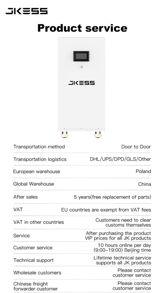 EU STOCK JK ESS 6R V19 48V 15kwh 16kwh DIY Battery Box Bluetooth 200A BMS For 280-304-314 Battery pack Free Shipping