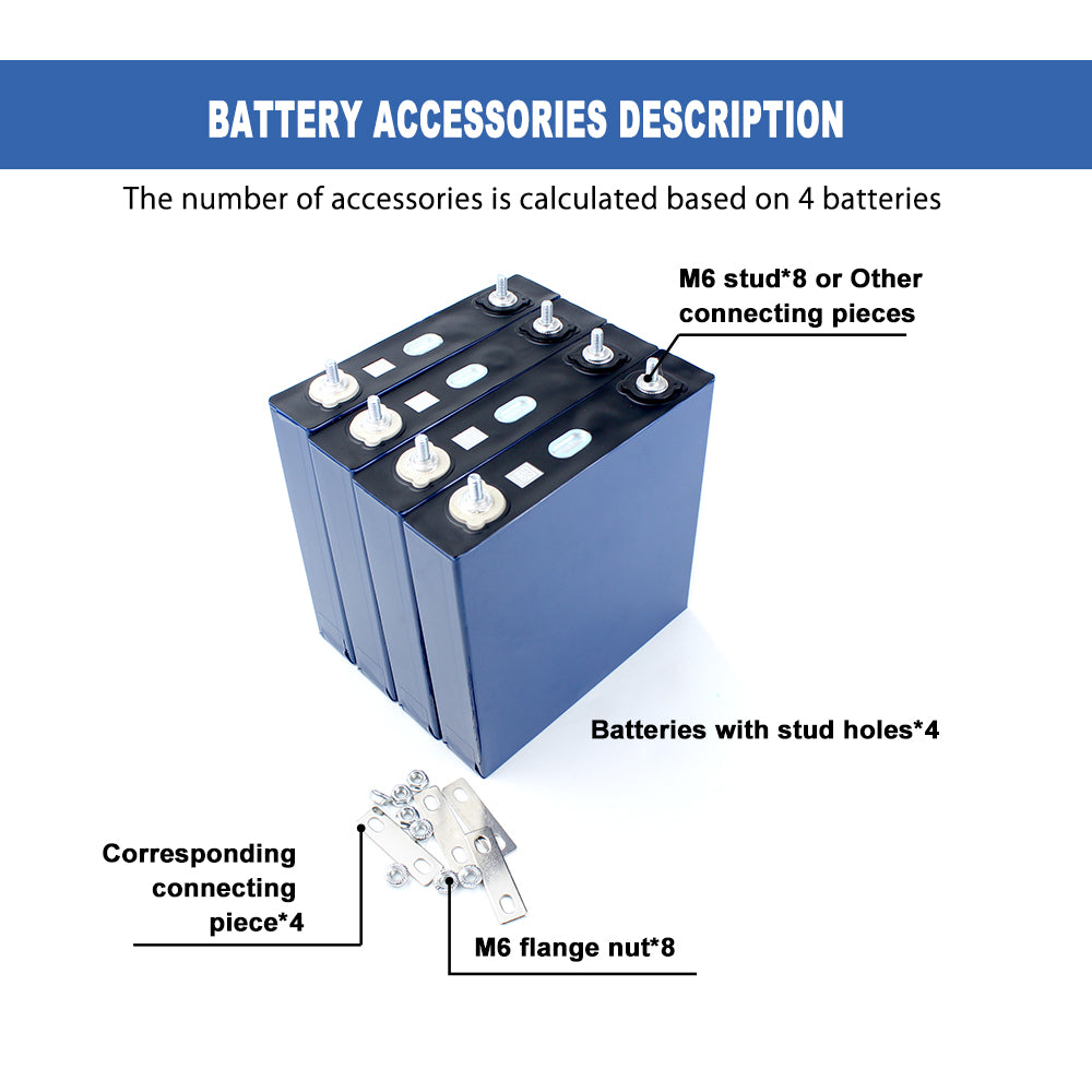 CALB-3.2V 125Ah 4PCS LiFePO4 Battery Cell Cycle life 5000+Rechargeable for solar energy storage diy pack and Golf cart power wall