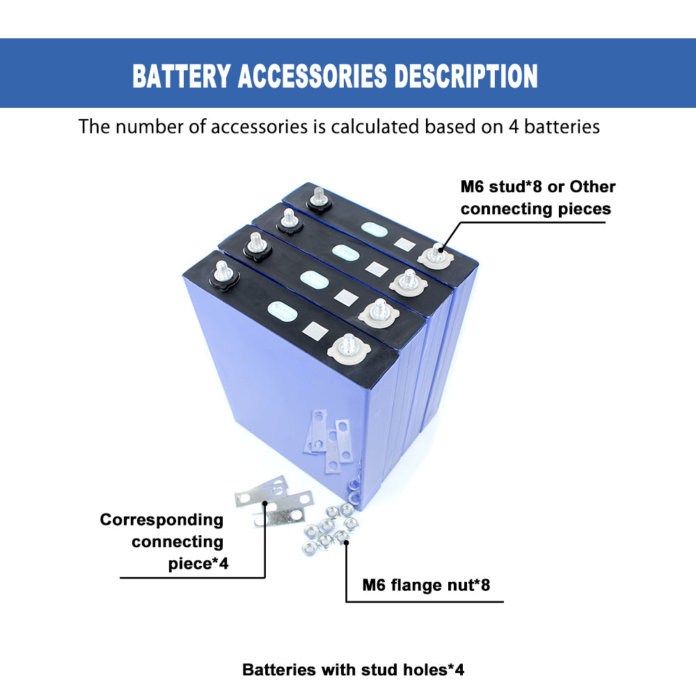 CALB 3.2V 163Ah 4PCS LiFePO4 Battery Cell Cycle life 3500+Rechargeable For DIY 12V/24V/36V/48V Solar Energy Storage Battery Pack