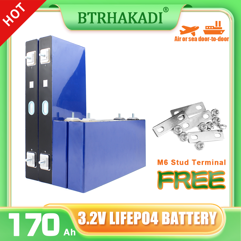 CALB 170Ah LiFePO4 3.2V Battery Cell Rechargeable for Solar Energy Storage Pack RV EV Marine Power
