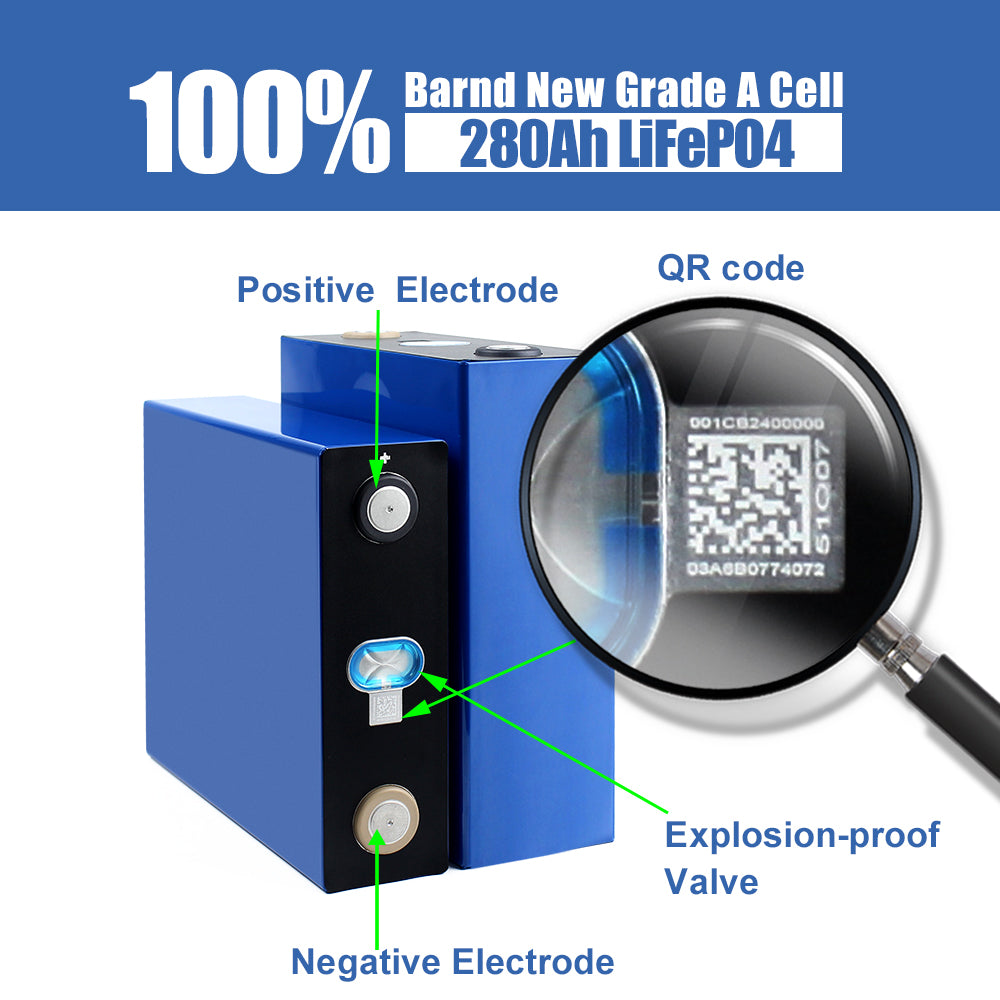 CATL 280Ah Grade A LiFePO4 Battery Cell Cycles Life 6000+ 4-16PCS For DIY 12V 24V 48V Boat Solar System RV EV