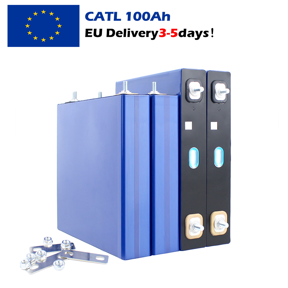 EU STOCK! Lifepo4 CATL 3.2.V 100Ah Grade A Batteries Rechargeable Battery For Golf carts RV EV 12V 24V 48V 72V Battery Pack