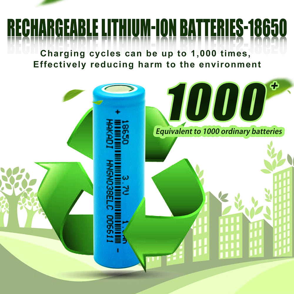 HAKADI 18650 3.7V 1500mah Rechargeable NMC Lithium-ion Battery 15C High Rate Discharge For Power Tool Electric Drill Scooter E-bike Battery