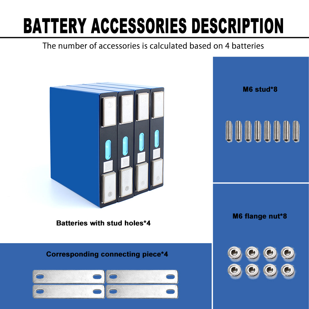 EU STOCK ! Brand New Lishen 3.2V 40Ah Lifepo4 Battery 5000+Cycle life Rechargeable for RV EV Scooter Solar System DIY Battery Pack