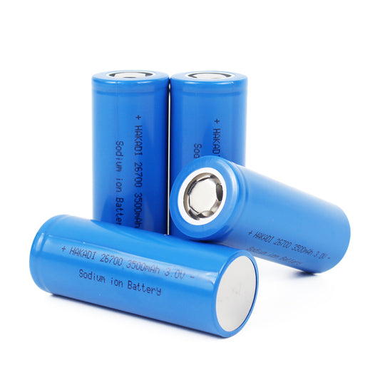 HAKADI Sodium-ion Battery 26700 3V 3500mAh SIB Rechargeable NA Cell Cycle Life 3000+ For E-bike Power Tools