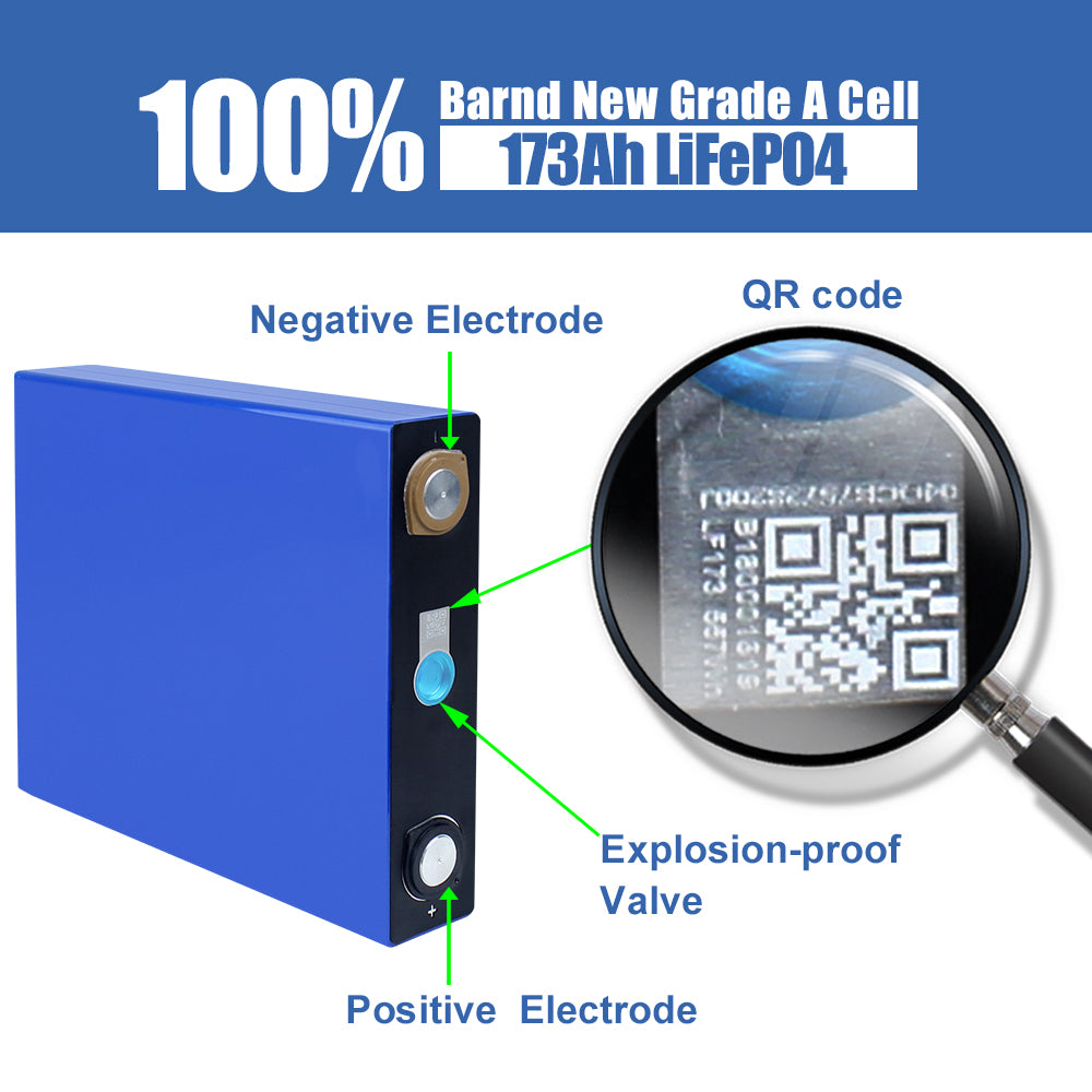 Lifepo4 CATL 3.2V 173Ah Grade A Battery 6000+Cycle life Original Rechargeable Cells For DIY 12V 24V 36V 48V Solar RV EV