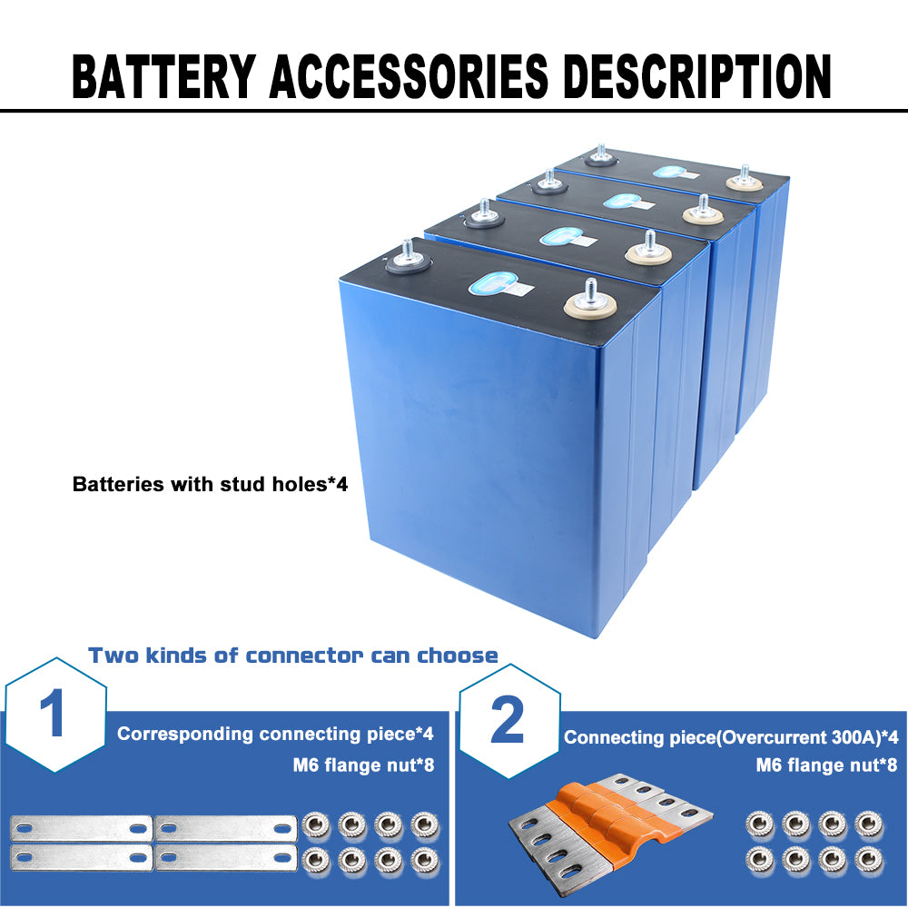 Grade A Lifepo4 CATL 302Ah Batteries Cell Rechargeable LFP Battery For DIY 12V 24V 48V 72V Battery Pack,RV,EV,Solar Energy