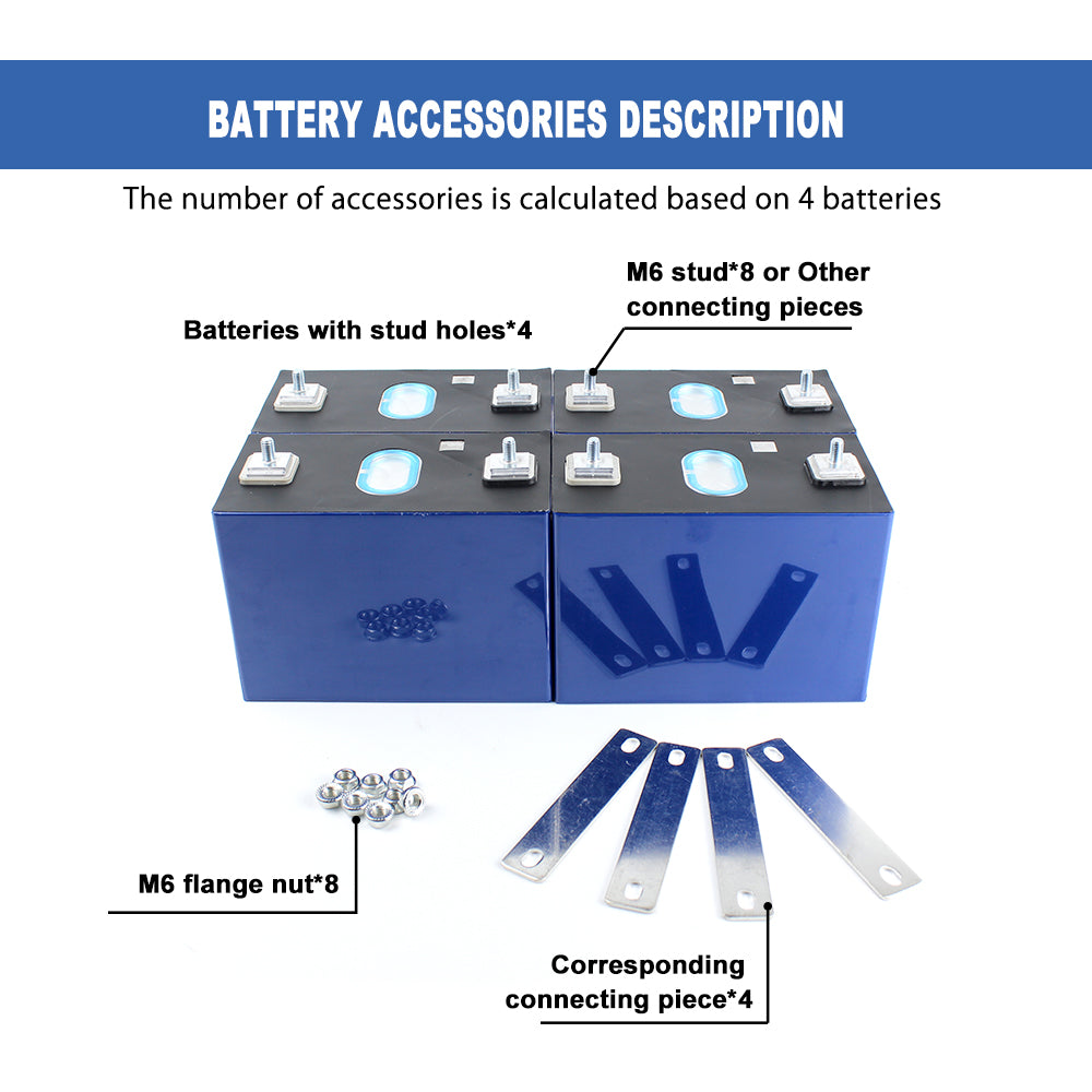 REPT 3.2V 130Ah-135Ah Grade A Lifepo4 Prismatic lithium Batteries for Solar Energy Storage Pack RV EV Golf carts