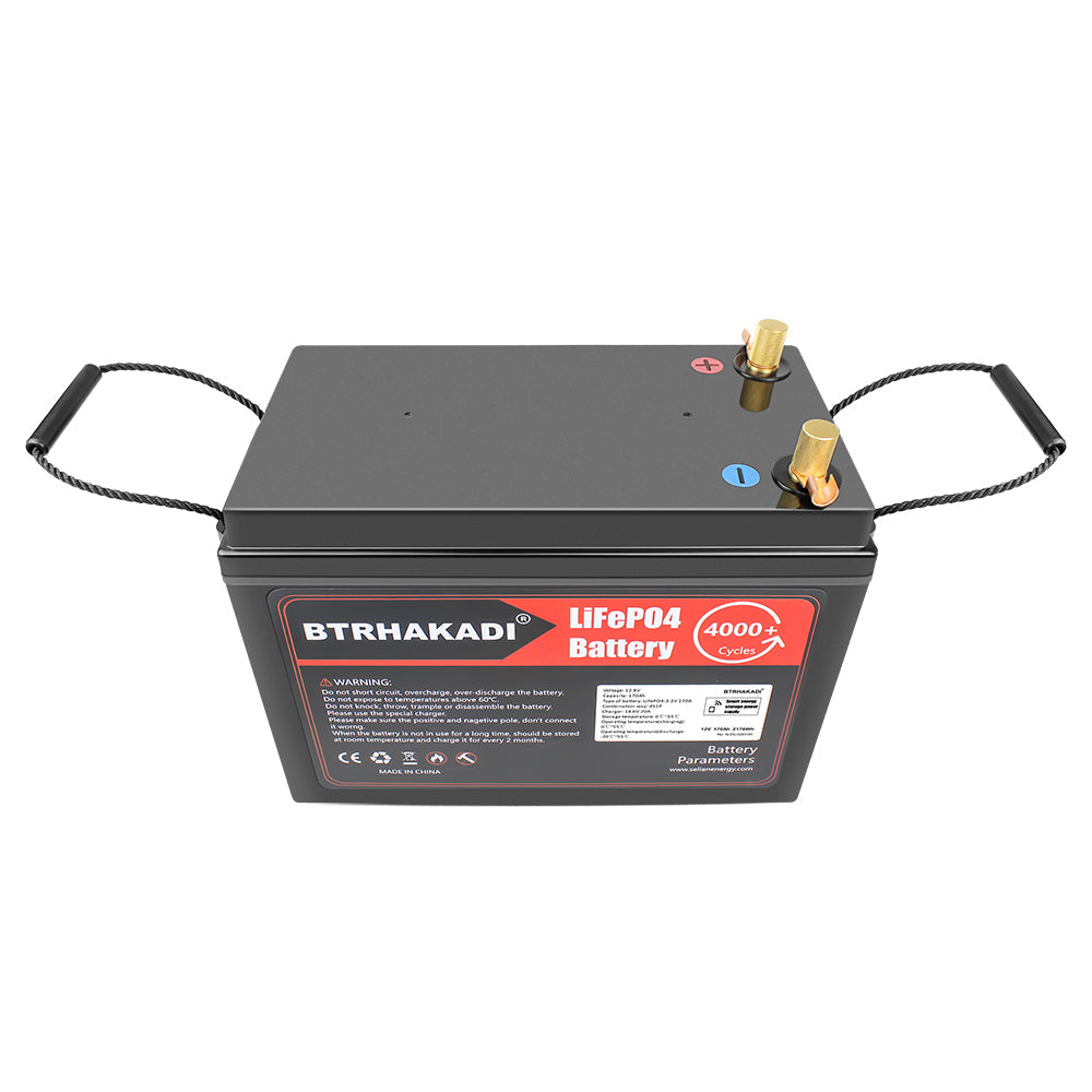 RU STOCK HBT-12V170A 12V 170Ah Lifepo4 Rechargeable Battery Pack With BMS For Solar System, RV, Boat
