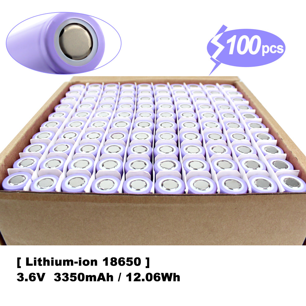 Reasonable Price 18650 3.7V 3350mah Rechargeable Lithium-ion Battery Cylindrical Cell For DIY Energy Storage Pack Support OEM
