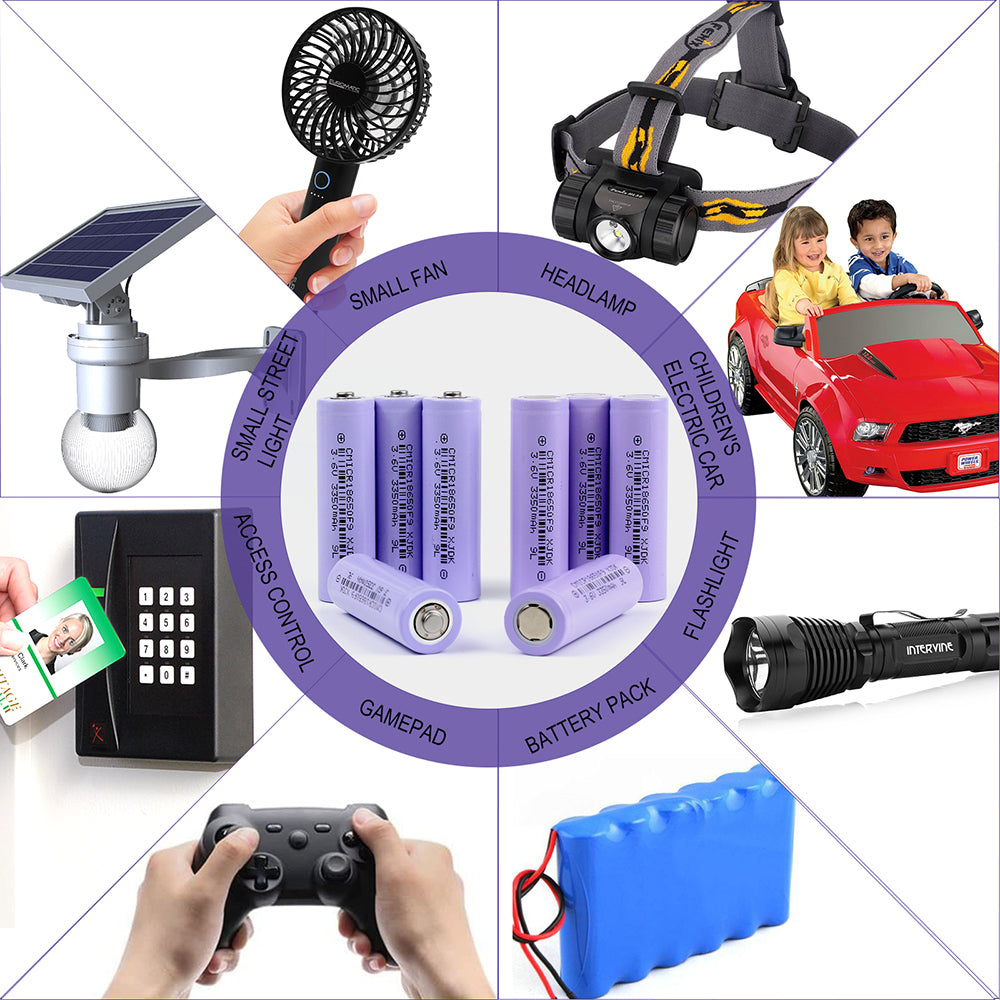 Reasonable Price 18650 3.7V 3350mah Rechargeable Lithium-ion Battery Cylindrical Cell For DIY Energy Storage Pack Support OEM