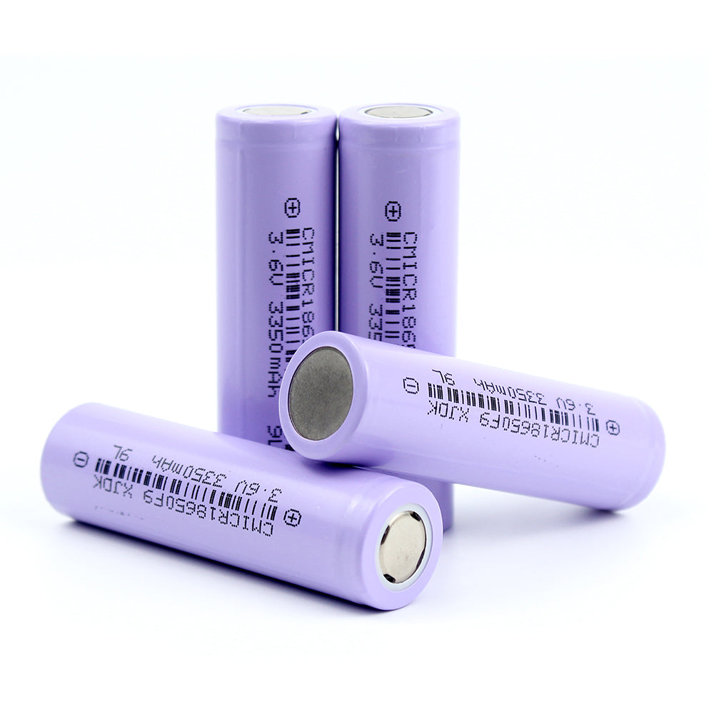 Reasonable Price 18650 3.7V 3350mah Rechargeable Lithium-ion Battery Cylindrical Cell For DIY Energy Storage Pack Support OEM