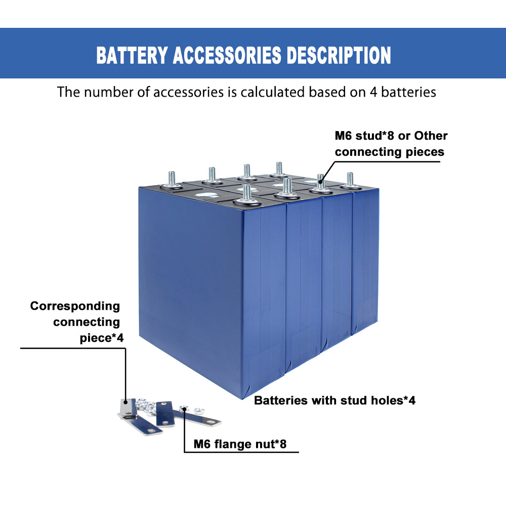 LiFePO4 CALB 3.2V 280Ah Grade A Battery Cell 9000+Cycle life Rechargeable For Solar Energy System Boat Power Supply