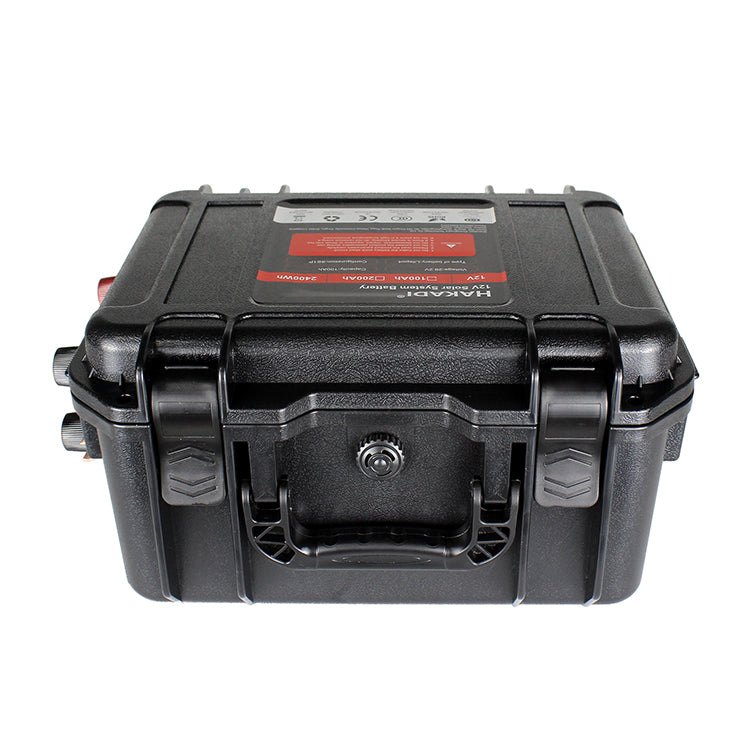 RU STOCK HKD-12V 100A HAKADI 12V 100Ah Lifepo4 Rechargeable Lithium Battery Pack Build in BMS With 14.6V 10A Charger For Boat RV Fish Finder