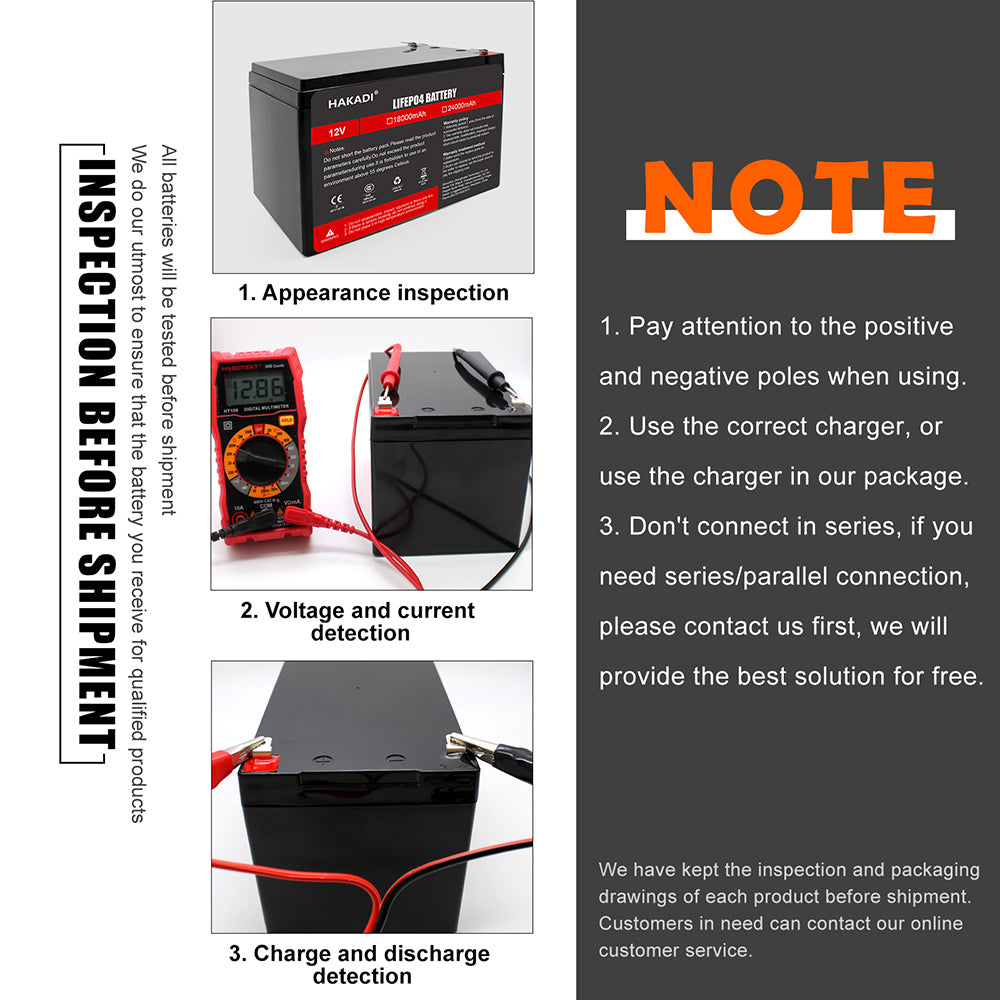 RU STOCK HKD-12V 18Ah 1 pcs Rechargeable Lithium Iron Phosphate Deep Cycle 12V 18Ah Solar Energy Storage Battery Pack