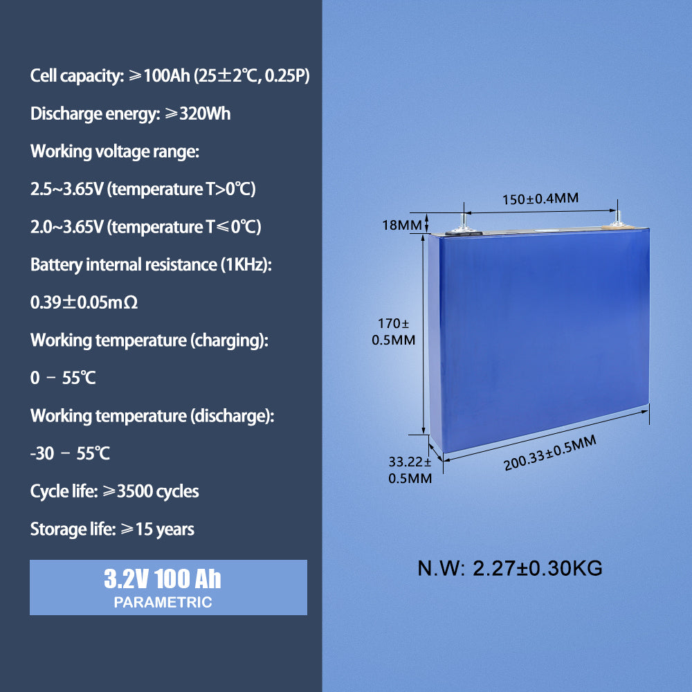 CATL 3.2.V 100Ah Grade A Lifepo4 Lithium Iron Phosphate Battery LFP Cell For Golf carts RV EV Battery Pack