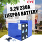 EU STOCK ! EVE 3.2V 230Ah Brand New LiFePO4 Battery Cell Cycle life 6000+Rechargeable for energy storage EU Area Free Shiping.