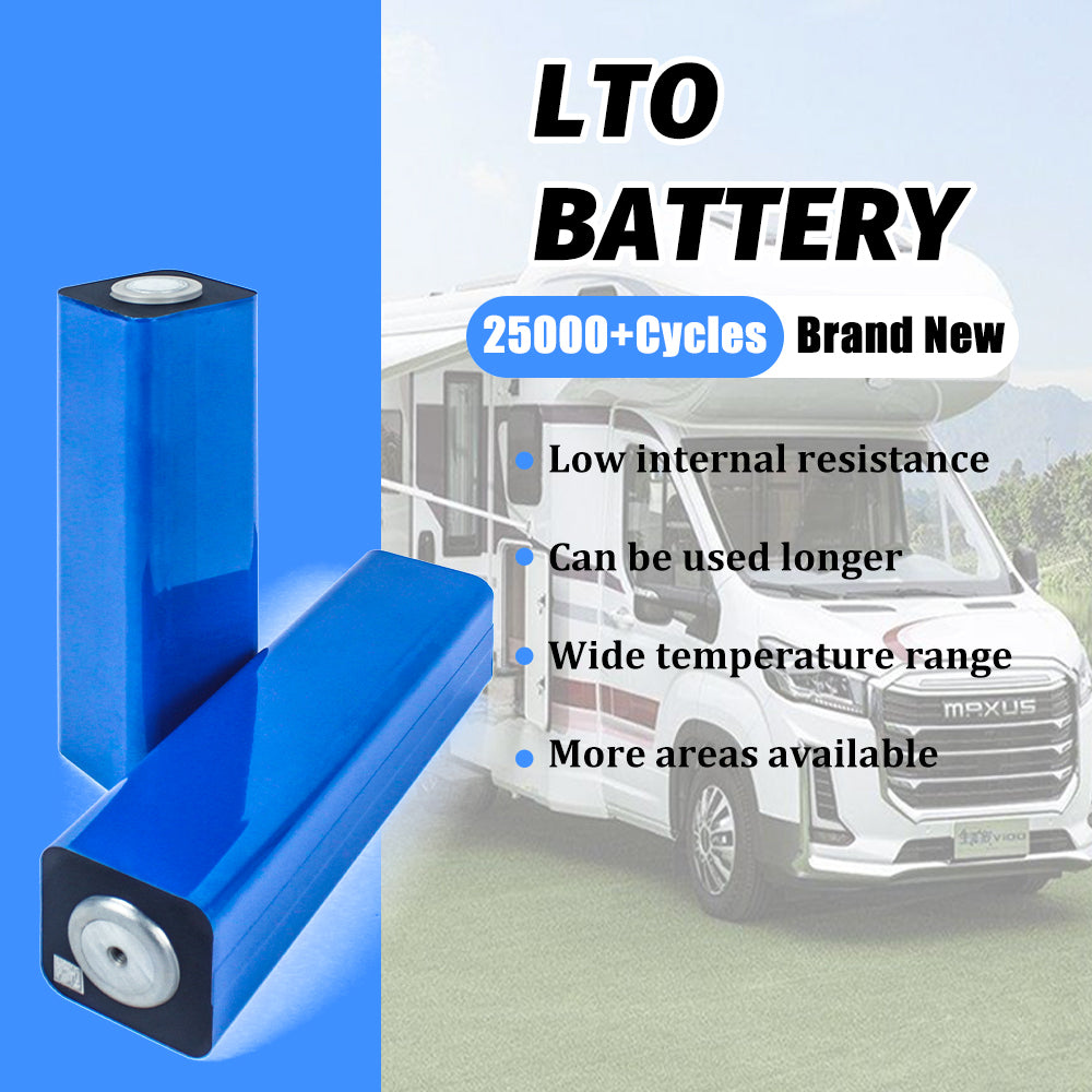 HAKADI Grade A 2.3V 27AH LTO Battery Prismatic Cells 25000+ Cycle Life For Solar System, RV