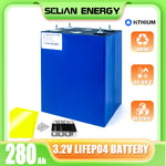 Hithium 280Ah Grade A 3.2V LiFePO4 Battery 10000 Cycle Rechargeable Cells For Solar Energy