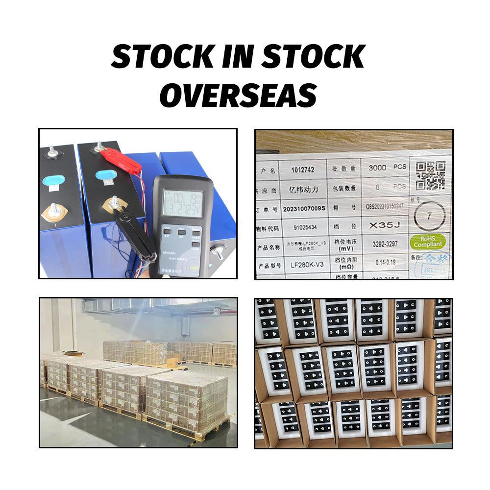 USA STOCK ! Grade A Lifepo4 EVE LF280K 3.2V 280Ah Battery LFP Brand New Cells For Energy storage DIY 12V 24V 48V 72V Battery Pack RV