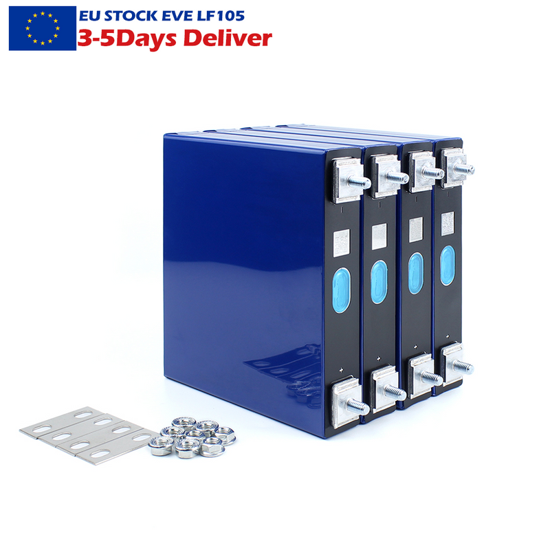 EU Stock EVE 3.2V 50Ah LF50F LiFePo4 Battery 6000+Cycle life Rechargeable Cell 4PCS