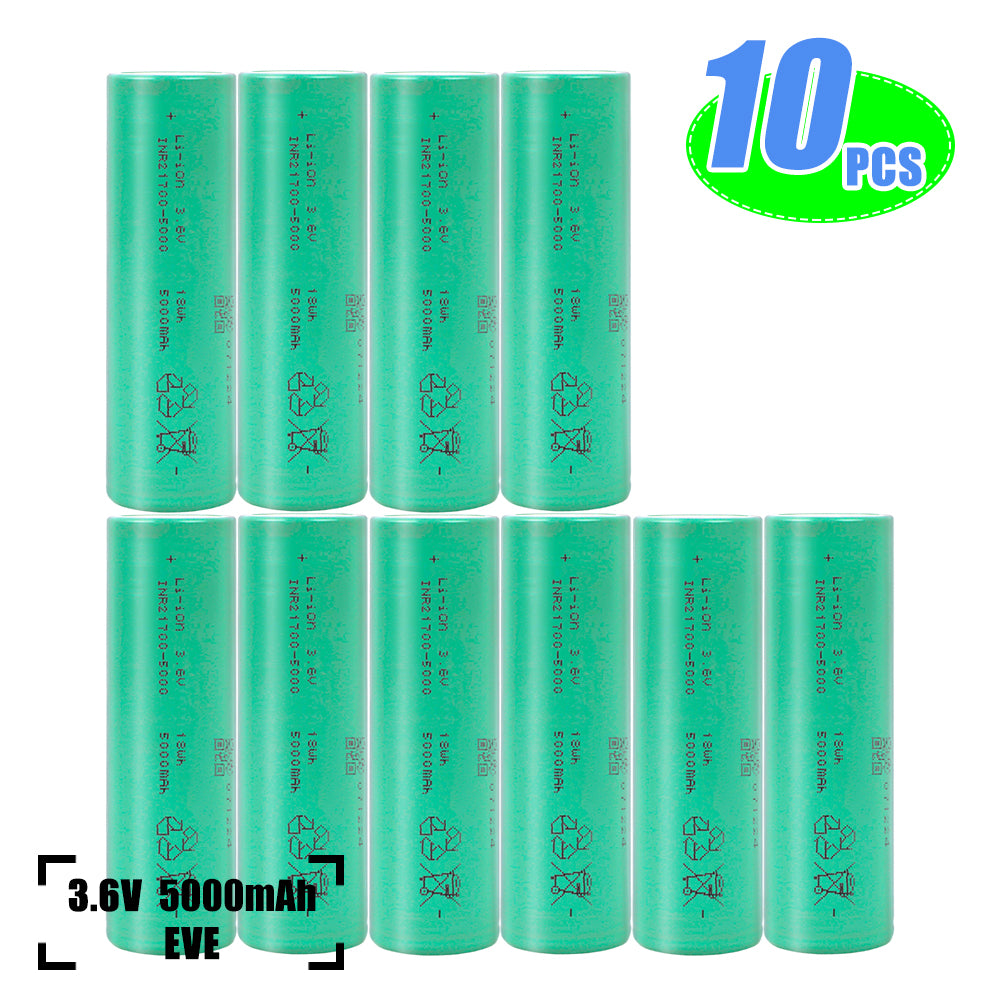 EVE INR21700-50PL 5000mAh 70A 3.6V NMC Battery Cylindrical Cells For Drones,Scooter