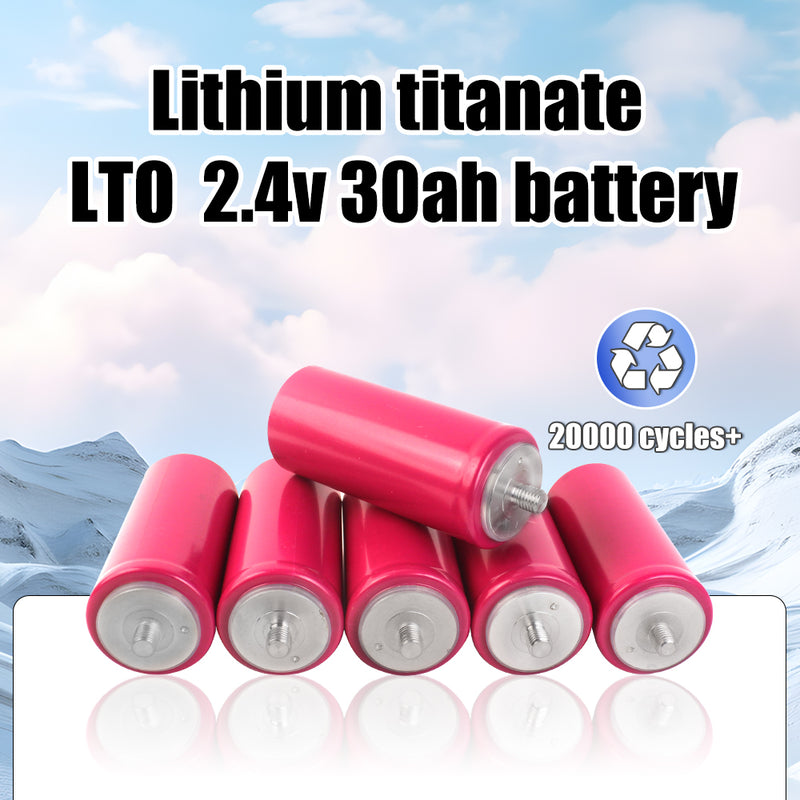 6-PCS LTO 2.3V 30Ah Battery 60138 Rechargeable Cells 20000 Cycle Life For Home Solar System,Car Audio