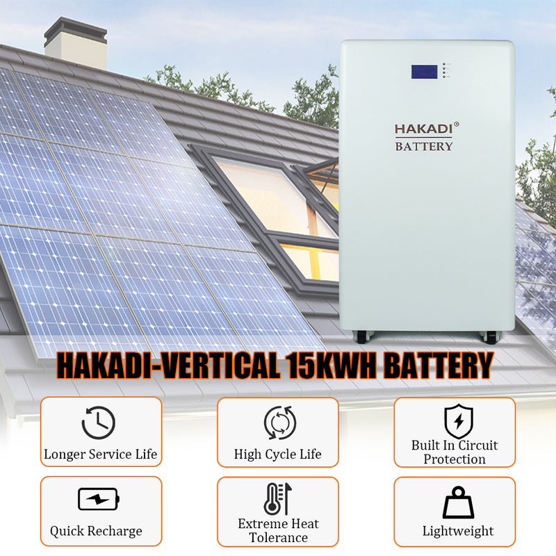 HAKADI 48V 16S 280Ah/304Ah/310Ah DIY Battery Box Built-in Bluetooth BMS for 14-15kwh Home Solar Energy System