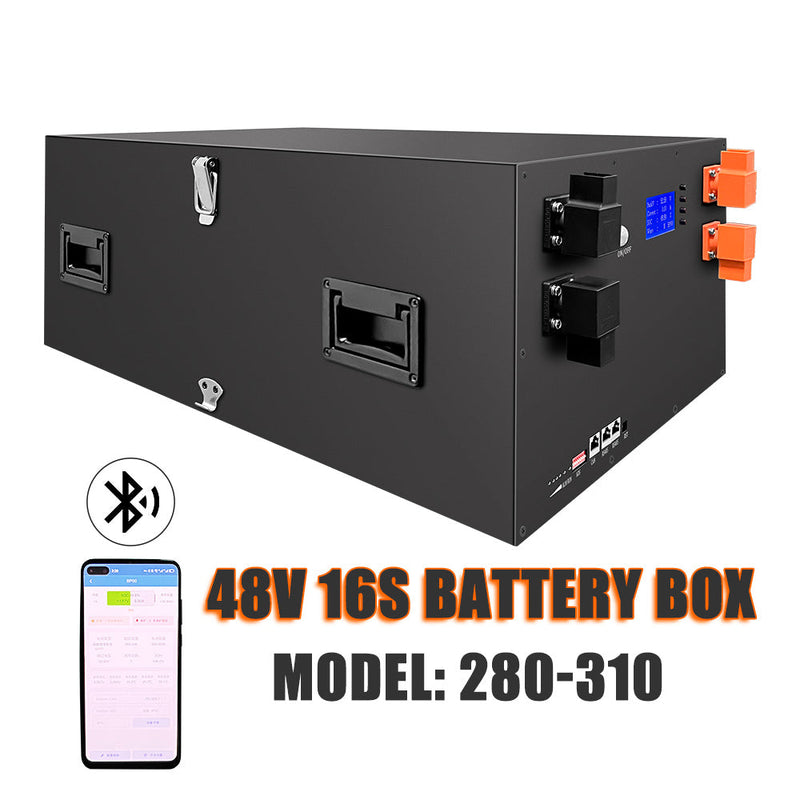 EU STOCK HAKADI 48V-51.2V 16S DIY Battery BOX LiFePO4 280Ah/302Ah Cell With Bluetooth 200A Seplos BMS