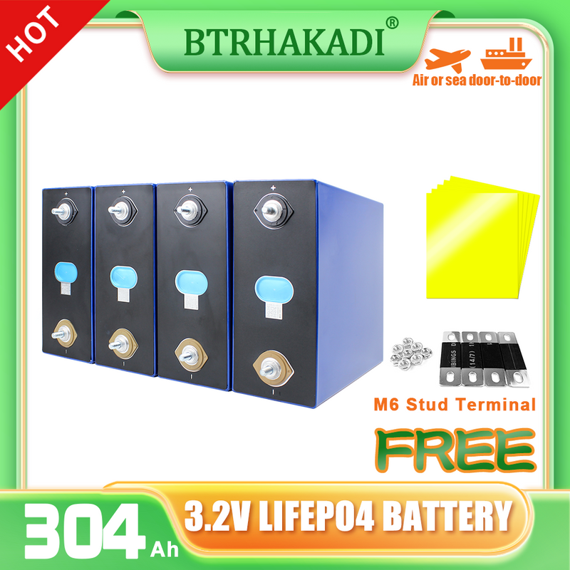 EVE 304Ah Cells Grade A LiFePO4 LF304 3.2V Rechargeable Battery for energy storage DIY Battery Pack Solar energy