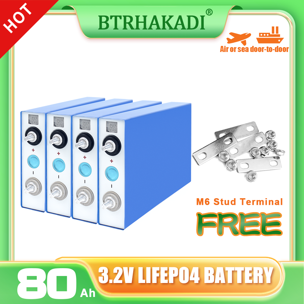 EVE 3.2V 80Ah Lifepo4 Battery Cell 6000+Cycle life Rechargeable For Boat RV EV Solar System