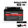 HAKADI Lifepo4 Power Starter 12V 6Ah Rechargeable Battery Pack Build-in BMS For 90-125CC Motorcycle  Long Cycle Life
