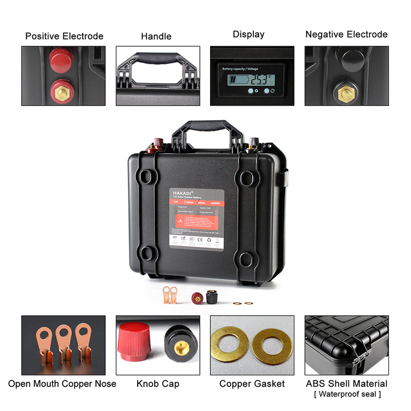 Fish Finder Battery, 12V Lithium LiFePO4 Battery, Waterproof