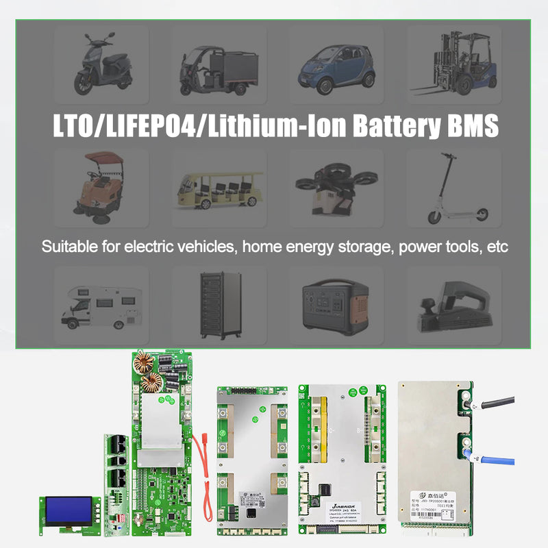 JBD Smart Bluetooth BMS  4S-8S 100A150A 200Acurrent For DIY lithium ion LiFePo4 Battery pack