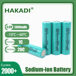 HAKADI Sodium-ion 18650 3V 1300mAh Cells Discharge 20C NA Battery Rechargeable For E-bike Power Tools DIY 12V 24V 48V 72V Battery Pack