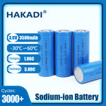 HAKADI  Sodium-ion Battery 26700 3V 3500mAh SIB Rechargeable NA Cell Cycle Life 3000+ For E-bike Power Tools