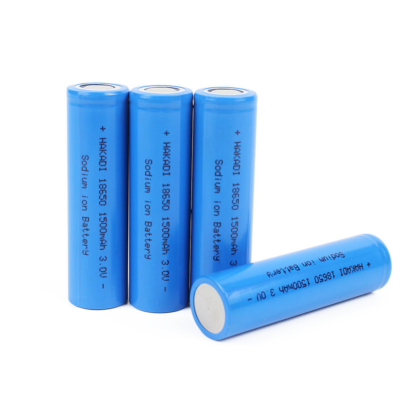 HAKADI 18650 Sodium-ion Battery 3V 1500mAh 1.5Ah Rechargeable Na-ion Cell Cycle Life 3000+ 100% Original For E-bike Power Tools