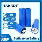 HAKADI Sodium-ion Battery 3V 18Ah SIB Rechargeable NA-ion Cell Cycle Life 3000+ For E-bike RV EV