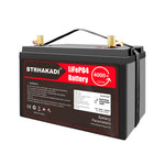 HAKADI 12V 100Ah Lifepo4 Battery Rechargeable Pack 1200Wh With BMS and Charger