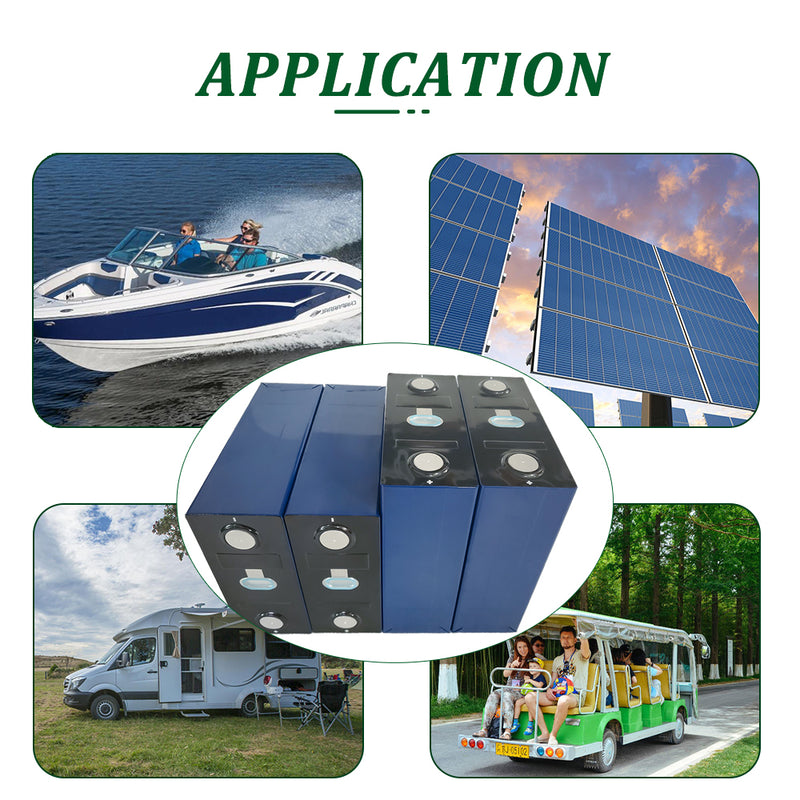 CALB 314Ah  LiFePO4 3.2V Rechargeable Grade A Prismatic Battery 10000+ Cycles For DIY Solar System RV EV Boat