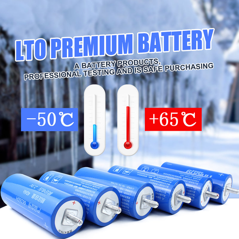 Original LTO Yinlong 2.3V 40Ah Battery Cycle life 25000+ Cells For -50 ° low temperature discharge Car audio DIY Battery Pack 12V 24V 48V