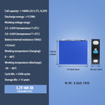 EU Stock EVE LF160 160Ah 3.2V LiFePO4 Prismatic Battery Cell 4PCS