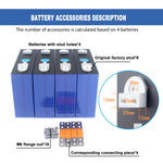 LiFePO4 EVE LF280K Grade A Battery LFP 3.2 V 280Ah Double hole busbar Rechargeable Cell For Solar Energy RV EV DIY 12V 24V 48V 72VBattery pack