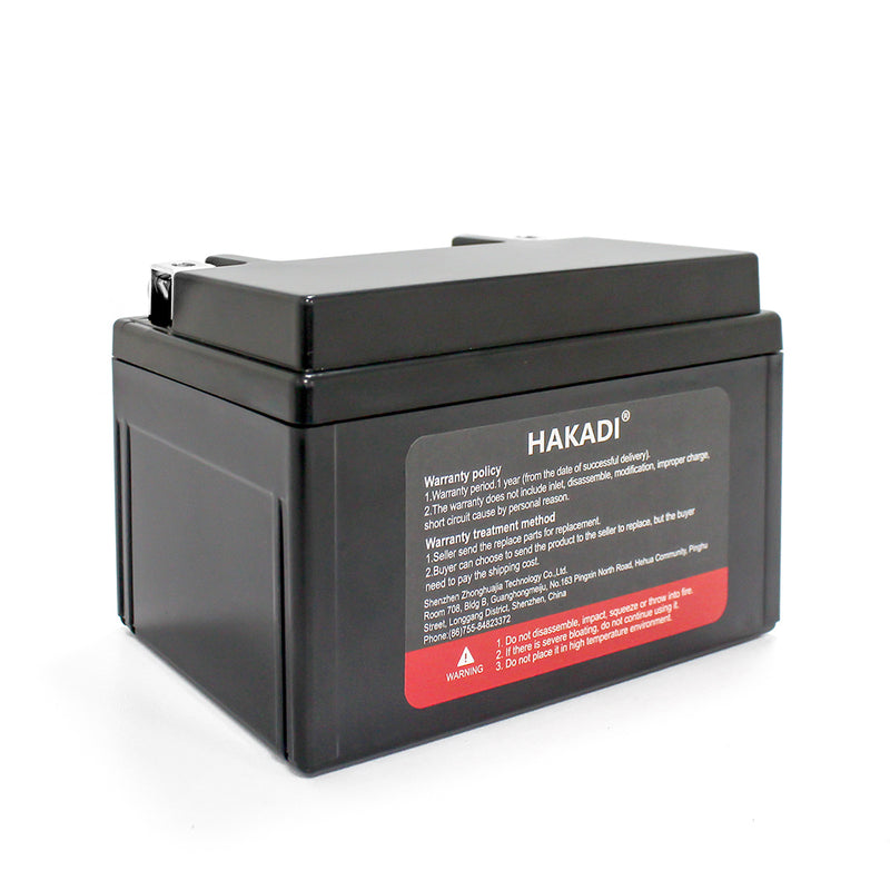 RU STOCK HKD-12V 12Ah HAKADI LIfepo4 Recahrgeable Battery 12V 12Ah Build-in 4S BMS With 14.6V 2A Charger For Fish Finder LED Light Solar Energy Storage