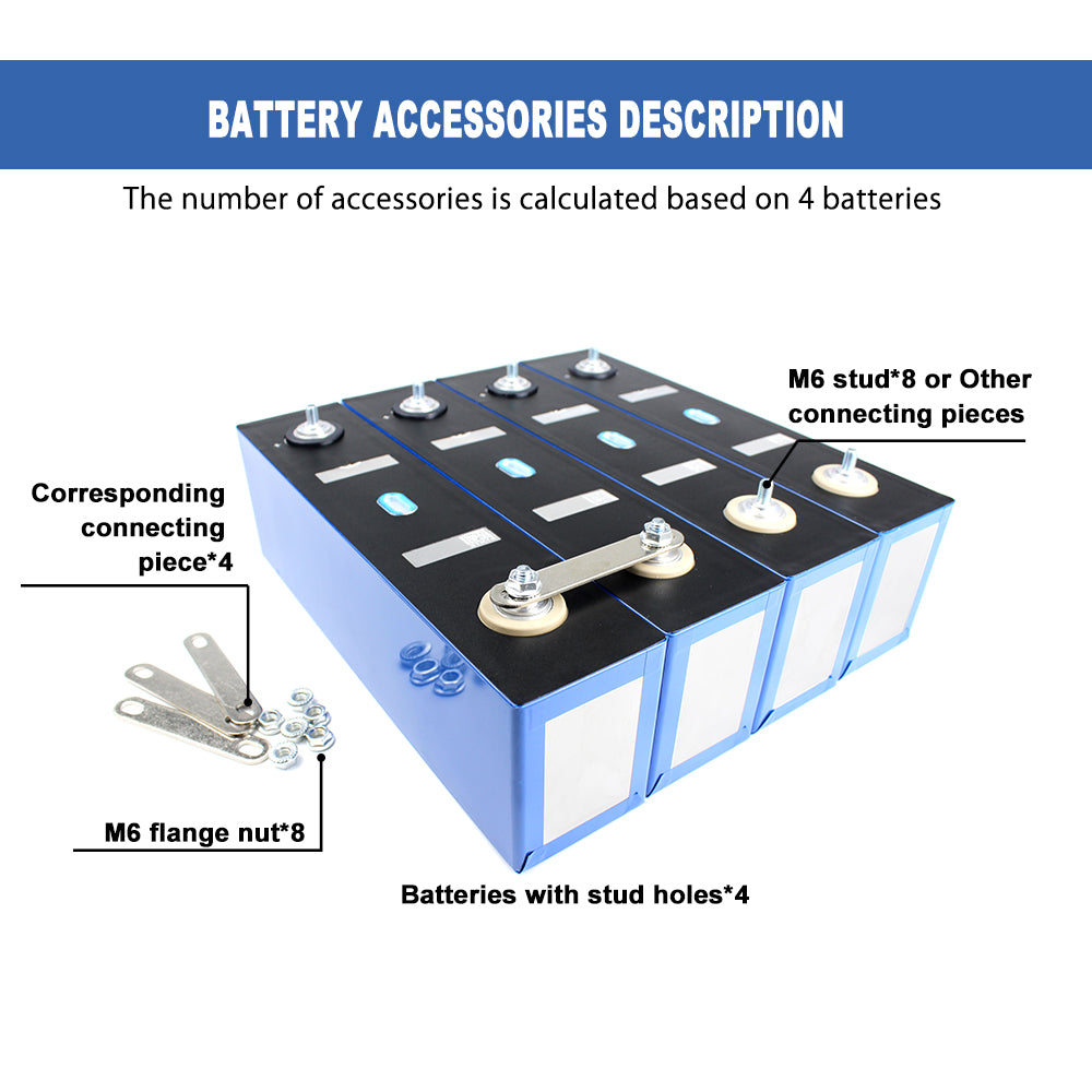 CATL 3.2V 161Ah 4PCS Lifepo4 Battery Cell 4000+Cycle life Rechargeable For DIY Solar System RV EV Boat